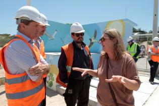 Inauguración de obras de saneamiento en playa Santa Catalina