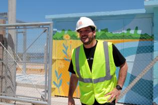 Inauguración de obras de saneamiento en playa Santa Catalina