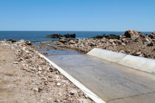 Inauguración de obras de saneamiento en playa Santa Catalina