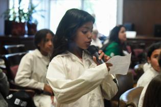 Presentación del Concejo de niñas y niños en el gabinete