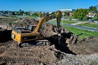 Obras de urbanización en Jacobo Varela