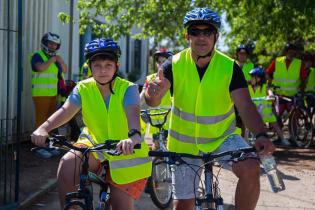 Actividad "Pedaleá el barrio" hasta la Unidad Agroalimentaria Metropolitana 