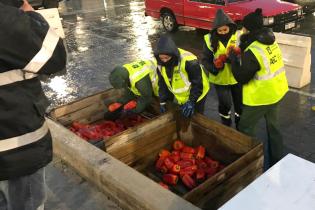 recuperación de alimentos con destino a la Red de Ollas Populares