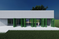 Render del proyecto Escuela de canotaje Santiago Vázquez