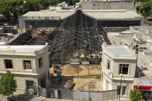 Avance de obra del espacio público Las Pioneras Avance de obra del espacio público Las Pioneras