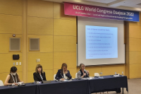 Montevideo participó en mesa sobre futuro del movimiento municipalista feminista en el marco de la Cumbre Mundial de Líderes Locales y Regionales