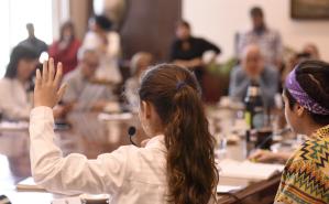 Gabinete recibe al parlamento de niñas, niños y adolescentes