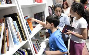 Inauguración del nuevo local de la Biblioteca María Vittori, en el barrio Peñarol
