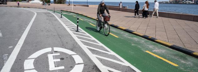 Finalización de obras en la ciclovía de la Rambla