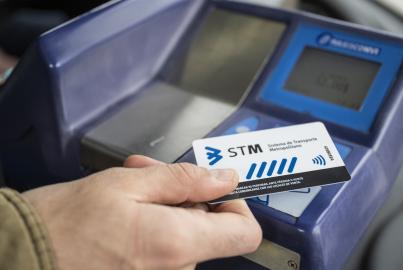 Tarjeta STM para usuarios del transporte público de Montevideo 