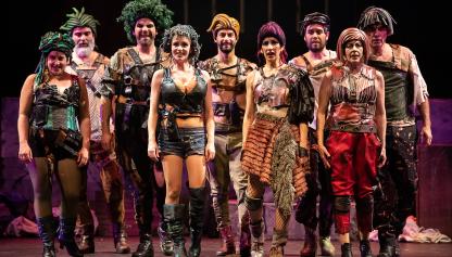 Ensayo general de Euforia de los derrotados en el Teatro Solís, 1 de octubre de 2021
