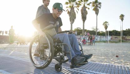 Inauguración de rampa accesible en Playa del Cerro