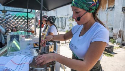 Taller de Cocina Uruguay en la feria de la calle Emilio Romero y Avda. Agraciada