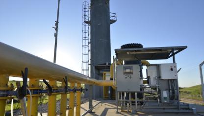 Planta de captura de gas metano