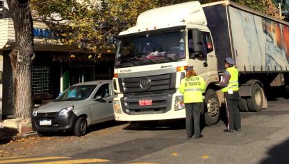Operativo de control de transporte de carga 