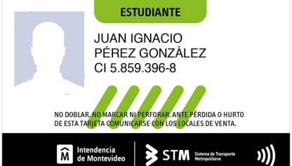 Tarjeta stm estudiante
