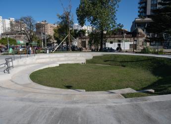 Inauguración de obras en Plaza Neruda