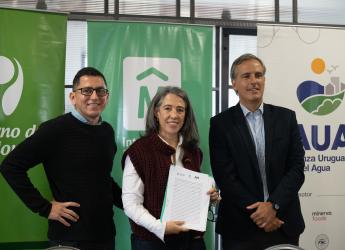 Firma de un convenio con la Intendencia de Canelones y la organi