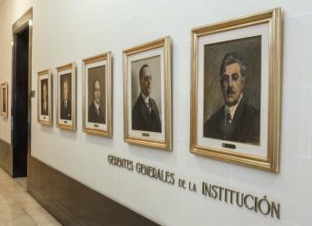 Casa Central del Banco de la República Oriental del Uruguay. Corredores, Cerrito 351. Ciudad Vieja, Montevideo, 2020
