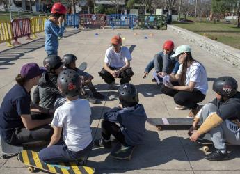 Actividades en la plaza Casavalle en el marco del Plan ABC + Deporte y Cultura