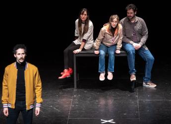 Elenco de “Nociones básicas para la construcción de puentes” de la Comedia Nacional en el Festival Internacional de Teatro Hispano (FITH) en Miami, Estados Unidos, 9 de julio de 2021