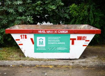 Distribución de volquetas para recolección de residuos