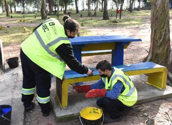 Cuadrilla de trabajo del Programa ABC Trabajo en el Parque Punta Espinillo