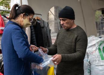 Cierre de Campaña del abrigo en la explanada de la Intendencia de Montevideo, 9 de julio de 2022