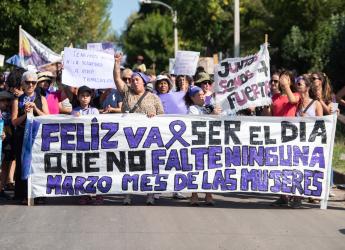 Marcha 8M en Casavalle, 8 de marzo de 2023