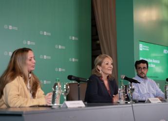 Conferencia de prensa por anuncio de obras en el marco del Plan ABC Veredas
