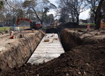 Recorrida por obras refuerzo en colector del arroyo Mataperros
