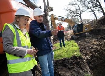 Recorrida por obras refuerzo en colector del arroyo Mataperros