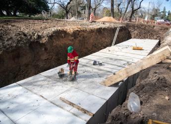 Recorrida por obras refuerzo en colector del arroyo Mataperros