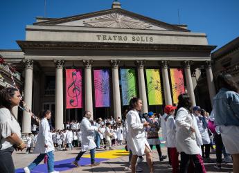 Cierre del programa Música en la escuela en el teatro Solís