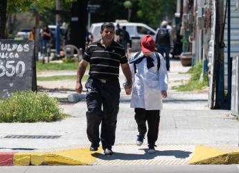 Recorrida por obras en la escuela Nº 212  por el programa Camino a Clase