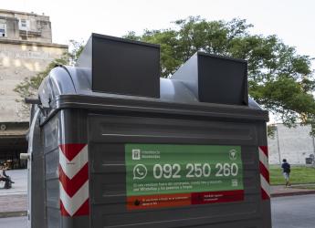 Nuevos contenedores colocados en la zona de Punta Carretas