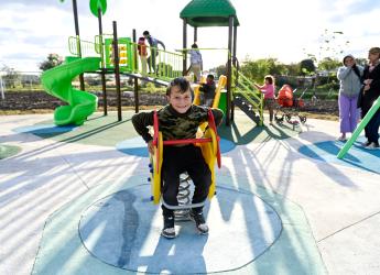 Inauguración de plaza Cañada Iyuí