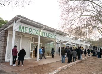 Inauguración de obra en el Mercado Verde