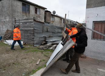 Operativo de limpieza con el Ministerio del Interior en Cerro Norte 