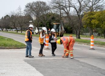  Rueda de prensa Fernanda Artagaveytia por inicio de obra en Av. Italía entre Cooper y Córcega