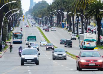 Movilidad transito cambio velocidad Bulevar Artigas