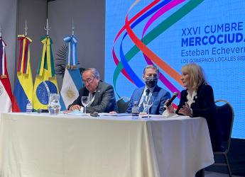 Encuentro Mercociudades en Esteban Echeverría 