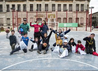 Actividades en la plaza de deportes Nº 1 en el marco del Plan ABC+ Deporte + Cultura