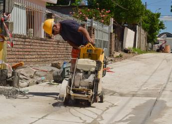 Obras de pavimentación en Villa Ferré