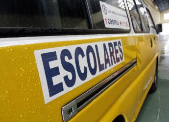 Inspección de camionetas de transporte escolar