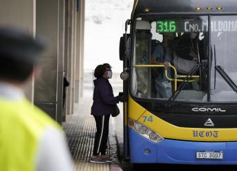 Entrega de tapabocas a usuarios del transporte público. 