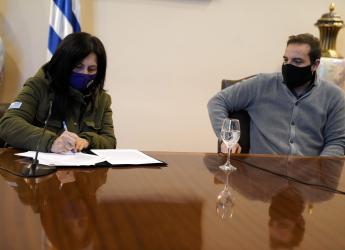 Firma de convenio con Sindicato Único de la Aguja