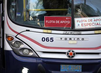 Ómnibus de la flota de apoyo al STM