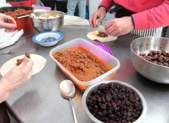Preparación feria gastronómica Ciudad Vieja sin fronteras 