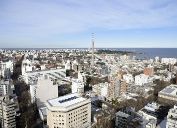 Vista aérea de Montevideo  